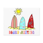 Surf Board Meeting Postcard