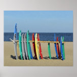 Surf boards Asbury Park NJ Beach Posters