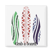 Surf boards, Grab a board! magnet