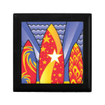 Surf Boards, Retro Art Deco Jewelry Box