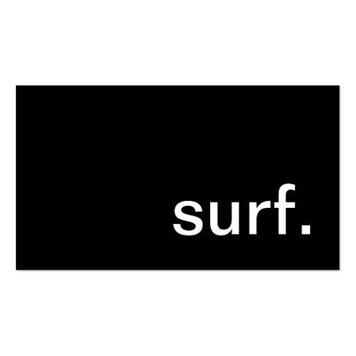 surf. business cards