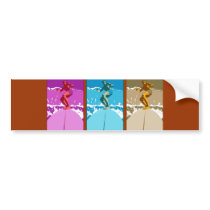 Surf California Californian surfers surfing gifts bumper stickers