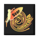 Surf California Californian surfers surfing gifts magnets
