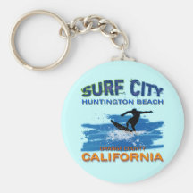 SURF CITY HUNTINGTON BEACH KEYCHAIN