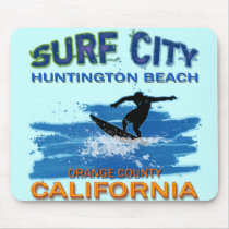 SURF CITY HUNTINGTON BEACH MOUSEPAD