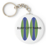 Surf City Twin Surfboards Key Chain
