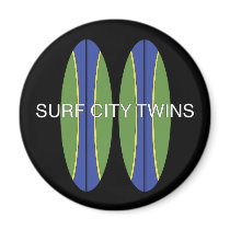 Surf City Twin Surfboards magnets