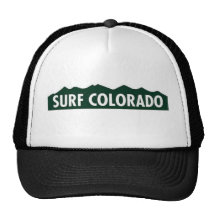 'surf colorado' FUNNY COLORADO SURFING Mesh Hat