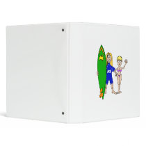 Surf Couple Vinyl Binder