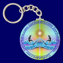 Surf Disco Keychain
