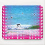 Surf Eat Sleep Pink Mousepad