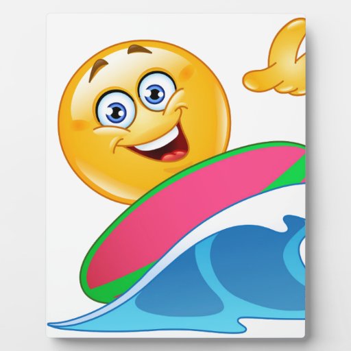 surf emoji plaque Zazzle