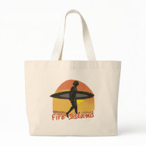 Surf Fire Island Tote Bag