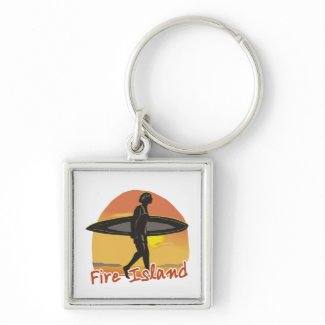Surf Fire Island keychain