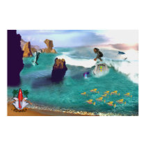 Surf Fun surfing poster posters