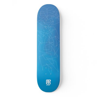 Surf Geometry Skate Deck by CheetaFight
