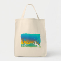 Surf Girl Canvas Bags