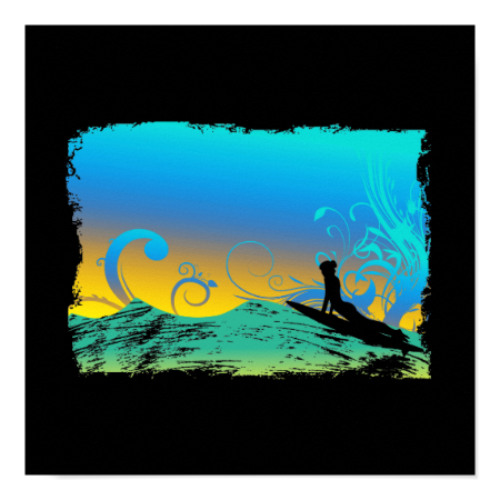 Surf Girl Poster Surf Girl Poster