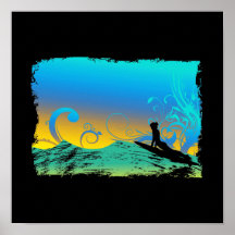 Surf Girl Posters