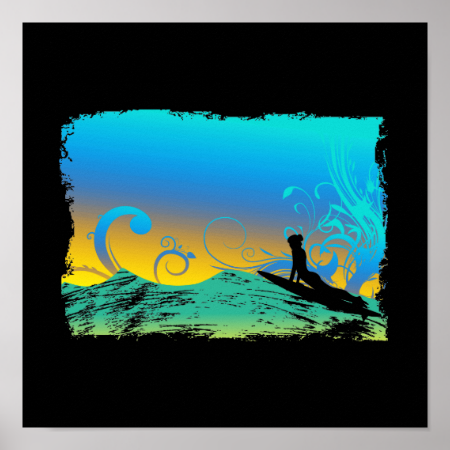 Surf Girl Posters