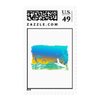 Surf Girl Stamp