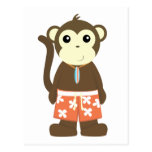 Surf Monkey Postcard