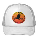 Surf Munkey logo with sunset background Trucker Hats