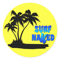 Surf Naked Stickers