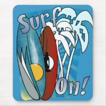Surf On Mousepad mousepads