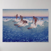 'Surf-Riders, Honolulu' - Poster