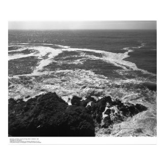 Surf, Rocks, and Foam Lines Near Bodega Station print