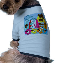 Surf Shop Surfing Ocean Beach Surfboards Palm Tree Pet T Shirt
