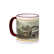 surf sunset mugs