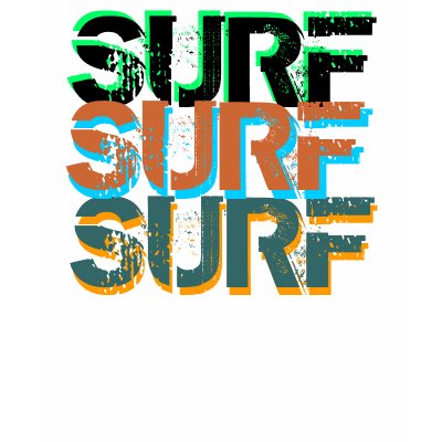 SURF SURF SURF Singlet T Shirt by DesignEntice