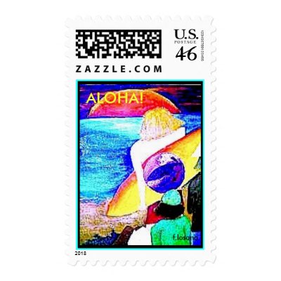 Surf til the Sun Sets Postage