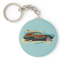 Surf Wagon Woody Keychains