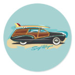 Surf Wagon Woody stickers