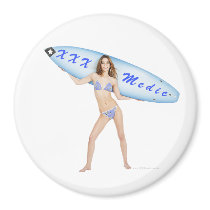 Surf XXX Medic magnets by RealSlogans Surf XXX Medic magnets
