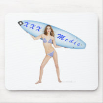 Surf XXX Medic mousepads by RealSlogans Surf XXX Medic mousepads