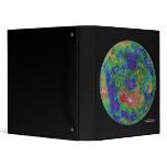 Surface Elevation Map of the Planet Venus 3 Ring Binders