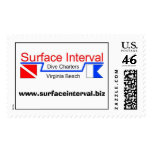 Surface Interval postcard stamp