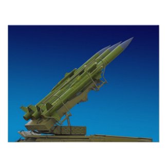 surface to air, anti aircraft missile custom invitations