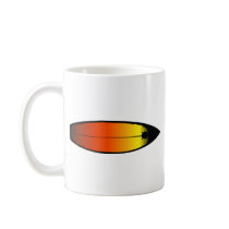 Surfboard Landscape mugs by ktreadwe Surfboard Landscape mugs