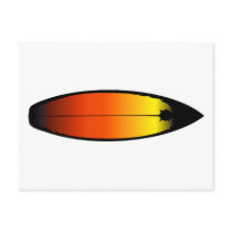 Surfboard Landscape postcards