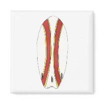 Surfboard Magnet by ginyhogan Surfboard Magnet