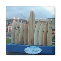 Surfboard Menorah magnets