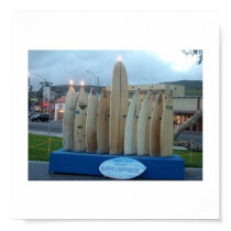 Surfboard Menorah posters