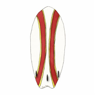 Surfboard Photo Sculpture by ginyhogan