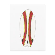 Surfboard Postcard by ginyhogan Surfboard Postcard