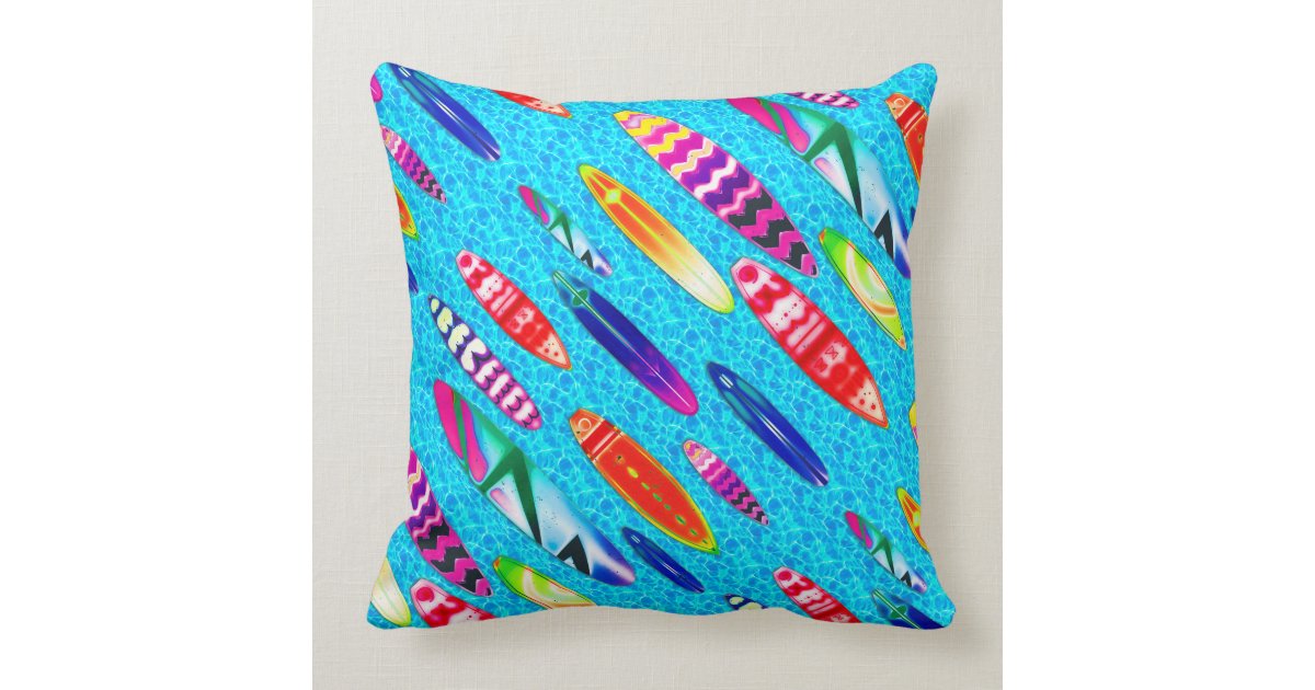 Surfboards 1 Pillow Zazzle